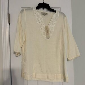 NWT jones New York linen top size medium petite